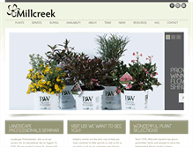 Tablet Screenshot of millcreekplants.com
